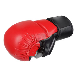 Gants de boxe professionnels pour adultes, en cuir de vachette imperméable, avec fermeture auto-agrippante, pour hommes et femmes - Product Image 3
