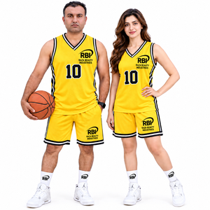 Maillot de basketball personnalisé 220g 100% polyester séchage rapide imprimé par sublimation avec nom du joueur, taille élastique, sans manches, pour homme - Product Image 2