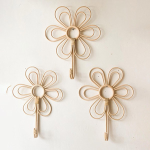 Decoración bohemia para habitaciones, ganchos de pared más vendidos, gancho colgador de ratán de la más alta calidad - Product Image 1