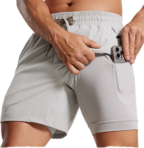 Pantalones Cortos Deportivos 2 en 1 Personalizados al por Mayor para Hombre, Fabricante OEM, Marca Privada, Proveedor de Ropa Deportiva de Alta Calidad - Product Image 4