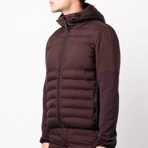 Manteau d'hiver pour homme personnalisé, à capuche, en duvet, couleur unie, fermeture éclair, épais, décontracté, en polyester, coupe classique - Product Image 3