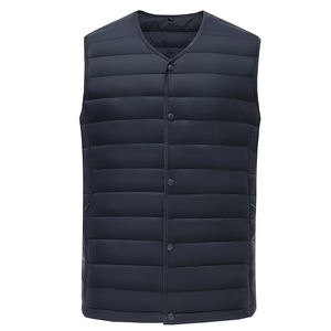Gilet sans manches unisexe de haute qualité en coton rembourré, écologique, respirant, coupe-vent, pour l'hiver, pour l'extérieur, fermeture éclair sur le devant, adulte - Product Image 1