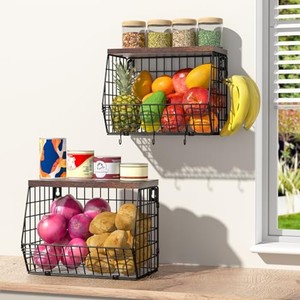 Panier à pain géométrique sculpté en bois de noyer artisanal - Vente en gros - Product Image 5