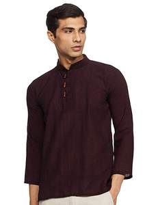 Kurta corto de algodón de estilo nepalí para hombres Ropa étnica cómoda y elegante Kurta de algodón nepalí para el verano - Product Image 5