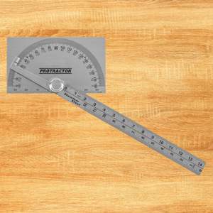 Rapporteur à tête carrée en acier inoxydable avec finition polie, qualité industrielle, personnalisable DIY OEM/ODM - Product Image 1