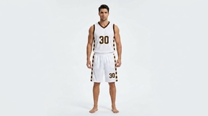 Ensemble de maillots de basket-ball personnalisés, imprimés par sublimation, respirants, à séchage rapide, uniformes d'équipe pour hommes - Product Image 3