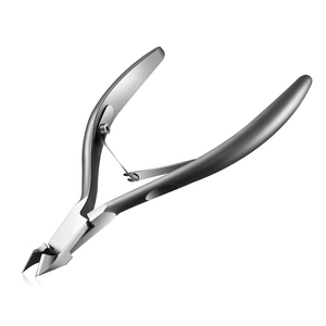 Coupe-cuticules professionnel en acier inoxydable noir mat de qualité supérieure - Outil durable pour les ongles avec une large ouverture de mâchoire pour les ongles épais - Product Image 1