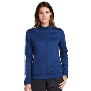 High Quality Women's Slim Winter Bomber <b>Jacket</b> Long Sleeve Tricot Casual Sport Style Breathable Printed Fabric Autumn Stand - Product Image 1
