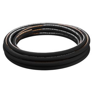 Manguera Hidráulica de Goma Enrollada de 3/4 Pulgadas x 50 Pies con 2 Trenzas de Alambre de Acero de Alta Resistencia, 3120 PSI, para Cilindros Hidráulicos - Product Image 5