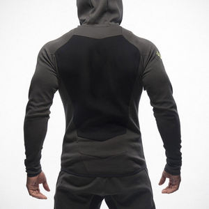 Ensemble de survêtement pour homme : sweat à capuche zippé et pantalon de jogging, ensemble deux pièces, veste et pantalon, ensemble sport patchwork - Product Image 3