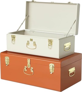 Cofre de Almacenamiento Metálico Europeo Unicorn Handicrafts |   Caja Decorativa Duradera, Fácil de Limpiar y Sostenible, con Capacidad Personalizada para el Hogar - Product Image 2