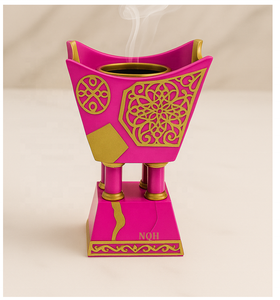 Brûleur à Bakhoor en bois d'acacia premium et résine époxy 2026 |   Diffuseur d'encens d'aromathérapie durable, design personnalisable, fait à la main | - Product Image 2