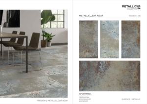 Azulejo Metálico de Porcelana de Gran Formato 600x1200, Superficie Brillante Premium, para Pared y Suelo, Diseño Interior y Exterior Moderno Plus Elite - Product Image 5