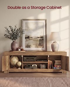 Mueble para TV Personalizado Yuanfu, Centro <span class=keywords><strong>de</strong></span> Entretenimiento Estilo Rústico con Gabinetes <span class=keywords><strong>de</strong></span> <span class=keywords><strong>Almacenamiento</strong></span> para Sala <span class=keywords><strong>de</strong></span> Estar, Dormitorio, Material MDF/PB - Product Image 3
