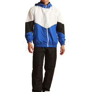 Custom Training Jogging Wear <b>Wind</b> <b>Breaker</b> Jacket and Sweatpants Zip up Custom Logo Windbreaker Nylon Tracksuits for Men's - Product Image 1