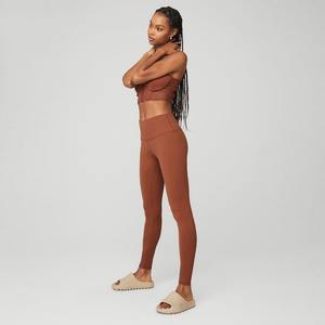 Leggings de sport et de yoga pour femmes, taille haute, personnalisés, doux, à séchage rapide, pour la gym et le fitness, avec technique sans couture, vente en gros - Product Image 2