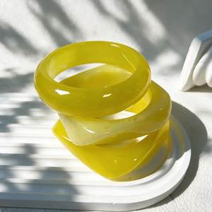 Handmade <b>Resin</b> Bangle Bracelet for Women Colorful Fashion Jewelry Custom Design Gift Accessory - Product Image 6
