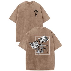 เสื้อยืดคอตตอนทรงโอเวอร์ไซส์สไตล์วินเทจสตรีทแวร์ พิมพ์ลายโลโก้แบบแอซิดวอช สำหรับผู้ชาย ผลิตในปากีสถาน แฟชั่นสตรีทแวร์ขายส่ง - Product Image 1