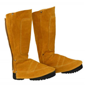 Calzado de Seguridad Industrial de Alta Calidad, Botas de Soldadura de Cuero Vacuno con Cubiertas de Zapatos Resistentes a Altas Temperaturas - Product Image 5