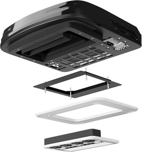 Aire Acondicionado para Techo de Autocaravana con Calefactor, 10,000 BTU, Bajo Perfil, DC, Silencioso, con Batería, para Camper, Furgoneta - Product Image 2