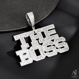 Collar con colgante de letra de moissanita chapado en oro rosa helado, cadena de plata 925, joyería personalizada con nombre para regalo o fiesta - Product Image 4