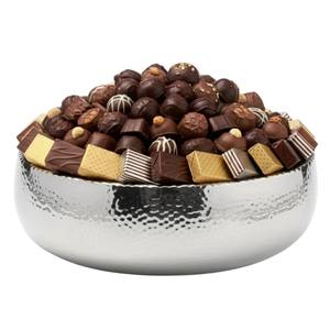 Tazón de Chocolate de Mesa en Oferta, Diseño Elegante, Tazones de Metal Plateado, Arreglo de Regalo de Chocolate de Lujo, Proveedor Mayorista - Product Image 6