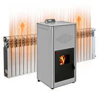 Chaudière à granulés de bois hydroélectrique moderne PG-300 pour chauffage par radiateur et plancher chauffant, alimentation automatique, poêle hydronique à biomasse pour chauffage domestique