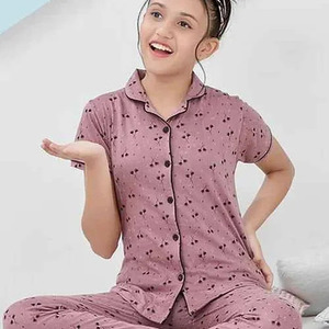Conjunto de Pijamas de Algodón Estampado para Niñas de Primera Calidad - Product Image 6