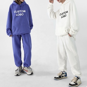 Conjunto Deportivo de Dos Piezas para Hombre con Logotipo Personalizado al por Mayor, Chándal Color Block, Traje Deportivo Unisex Holgado de Poliéster para Correr - Product Image 5