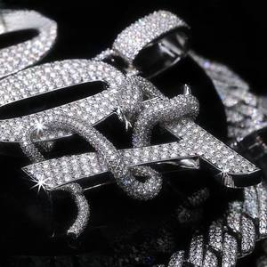 Pendentif Rapper Hip Hop en Argent 925 et Moissanite de Haute Qualité, Personnalisé, Style Iced, Tendance Mode, Certifié - Product Image 5