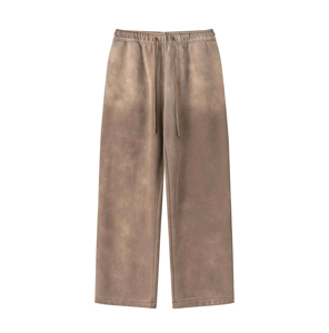 High Quality Custom Unisex Plus Size <b>Oversize</b> Wide Leg Men's 100% Cotton Breathable Streetwear Acid Wash <b>Sweatpants</b> - Product Image 6