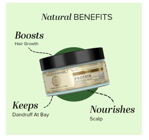 Crema Capilar de Proteína Natural Khadi para un Cabello Suave y Brillante, Crema Natural para Cabello Seco, Sin Parabenos ni Siliconas - Product Image 3