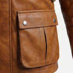 Chaqueta de Motociclista de Cuero Genuino para Hombre de la Mejor Calidad, Nueva Colección de Invierno, Chaquetas de Motocicleta con Protecciones Desmontables Personalizadas - Product Image 5