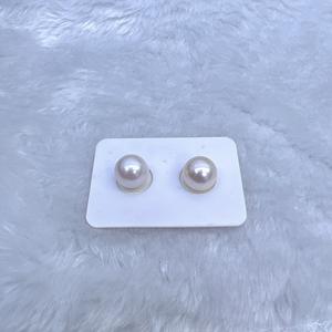 Pendientes de Perlas de Agua Dulce Blancas Australianas de 11-12 mm, Fuertes y Delicados, 5A Edison, Oro de 18k, Comparable, Extremadamente Fuertes - Product Image 4