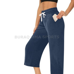 Pantalon de survêtement en polaire pour femme, longueur cheville, coupe régulière, décontracté, pour le sport, automne et hiver - Product Image 2
