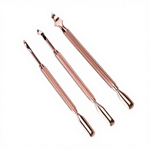 Dual-Function Double-Ended Anti-Rust Stainless Steel Nail Groomer Tool Eco-Friendly Precise Cuticle Pusher for Nail Care - Product Image 1