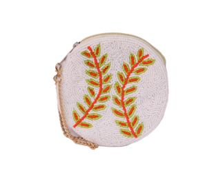 Elegant Look Baseball Beaded Coin Purse Handmade Round Sports <b>Zip</b> Wallet with Wrist Chain Game Day Mini <b>Pouch</b> Sports Lovers Bags - Product Image 5