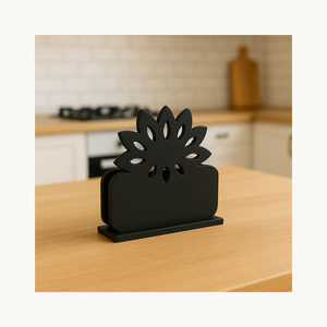 New Arrival Stylish Metal Napkin Holder Customized Iron Tissue Stand Modern Dining <b>Table</b> Kitchen Restaurant Home Decor - Product Image 6