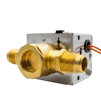 Vanne à boisseau sphérique motorisée carrée en laiton 2 voies pour unité de ventilo-convecteur FCU Système CVC DN15 DN20 DN25 220V Design graphique