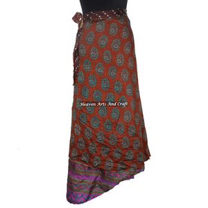 Nuevo Vestido de Seda Vintage, Falda de Seda Envolvente Estilo Vintage, Faldas para Vestido Envolvente, Halter, Sarong, Falda Envolvente, 50" de Cintura, 38" de Largo - Product Image 5