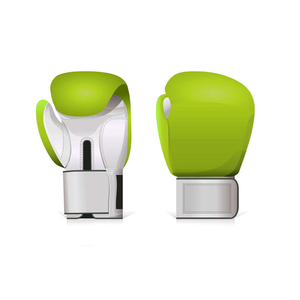 Gants d'entraînement de boxe en PU vert avec logo personnalisé, fermeture Velcro, sangle de poignet réglable, unisexe adulte - Product Image 2