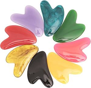 FAIZA CRAFT Outil de massage professionnel en résine écologique fait main avec logo personnalisé pour le corps (Gua Sha) - Product Image 1