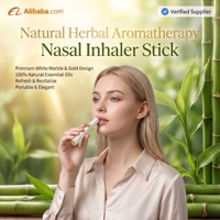 Inhalateur nasal aromathérapeutique aux herbes naturelles, très vendu, pour une respiration fraîche, une relaxation quotidienne et un bien-être quotidien