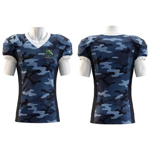 ชุดยูนิฟอร์มอเมริกันฟุตบอลลายพรางทะเลสีกรมท่าคุณภาพสูง NEXTEX เสื้อและกางเกงแบบสั่งทำพิเศษ ระบายอากาศได้ดี ผลิตจากโพลีเอสเตอร์ พร้อมลายพิมพ์แบบซับลิเมชั่น - Product Image 5