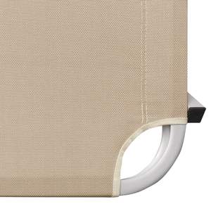 Chaise longue crème en aluminium et textilène - Product Image 6