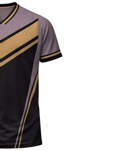 Polo homme bleu et gris à manches courtes, imprimé graphique, vêtements de sport décontractés, respirant, polyester, pour le golf, le tennis et l'entraînement - Product Image 4