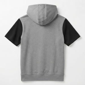 Men's Casual Short Sleeve Pullover <b>Hoodie</b> Comfortable <b>Lightweight</b> Hooded Streetwear Activewear Basic Cotton Blended Men <b>Hoodies</b> - Product Image 2