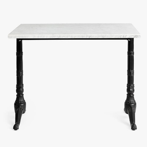 Cast <b>Iron</b> Vintage Design Rectanglur Dining <b>Tables</b> With Marble Top Royal <b>Iron</b> Casted Dining <b>Table</b> 6 Seater Metal Dining <b>Table</b> - Product Image 2