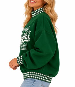 Sudadera Personalizada para Mujer con Cuello Alto, Oversize, de Algodón Premium, Estilo Casual para Invierno - Product Image 2