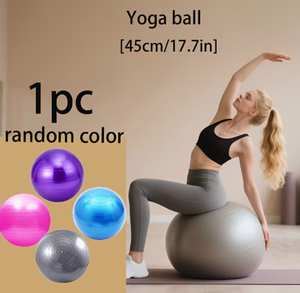 Ballon de yoga en PVC gris lisse HAWK SPORTS INDUSTRIES jusqu'à 4,9 pouces, antidérapant, avec pompe, pour usage universel - Product Image 1